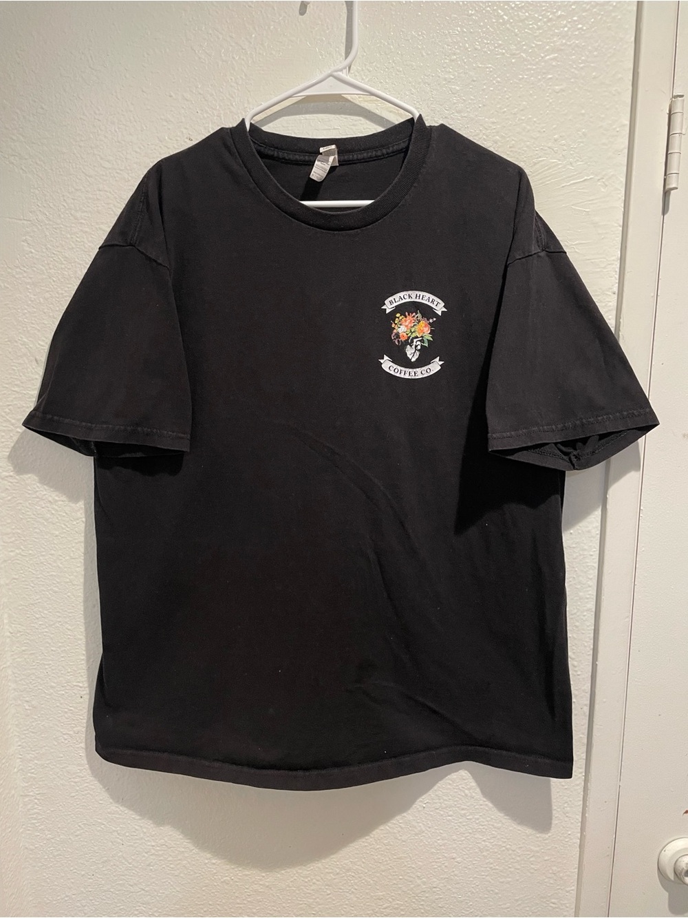 American Apparel Black Heart Coffee Co Heavyweight Graphic Tee XL ☕️